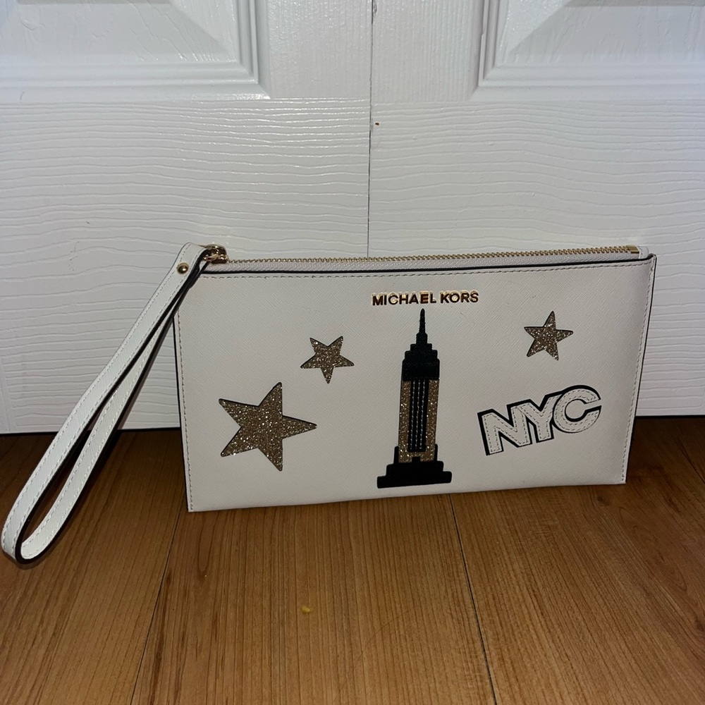 Michael Kors NYC illustrations wallet/ wristlet